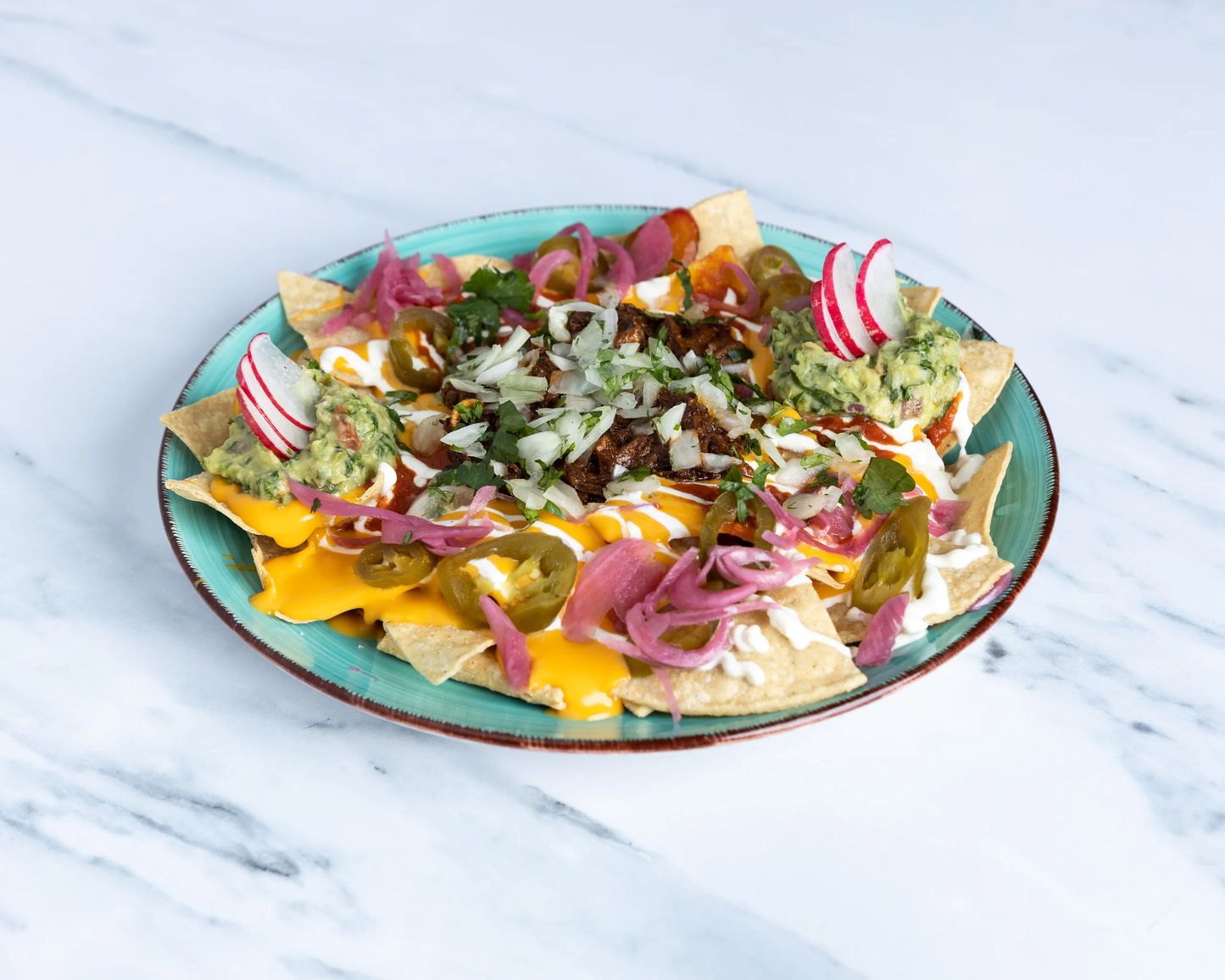 Loaded Lamb Birria Nachos